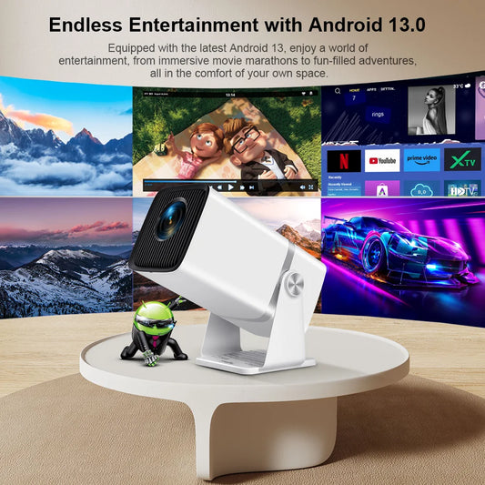 4K Full HD Projector FHD TD80W Android Wifi 3D Home Theater TD80 Portable Beam Mini Projector Meeting 3D Video PK HY320